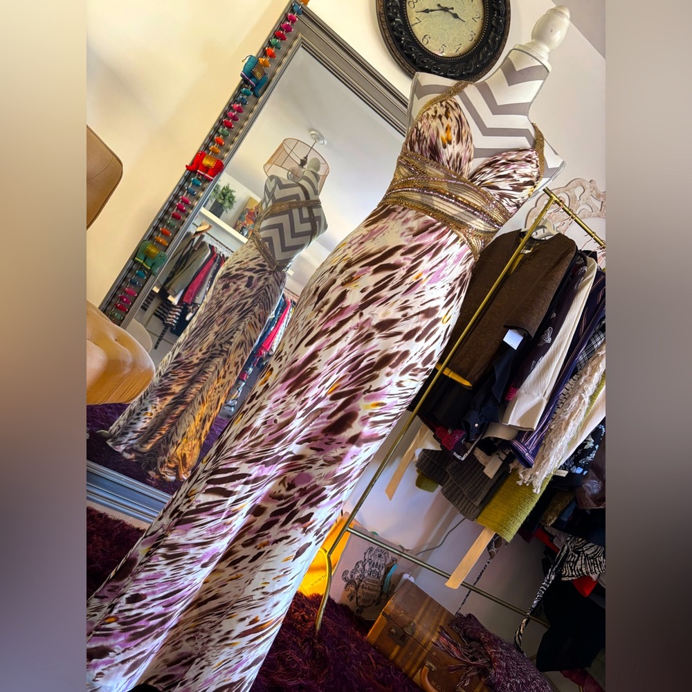 Dave & Johnny Elegant Multicolor Gown